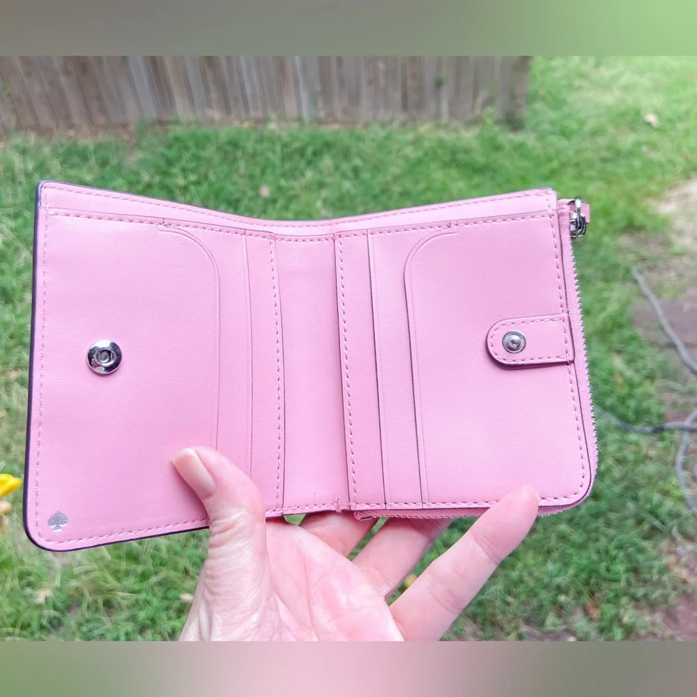 Kate Spade Pink Wallet small bifold - Picture 8 of 15